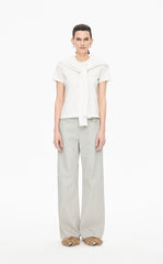 Pants / JNBY Coated Straight-Leg Extra-Long Jeans