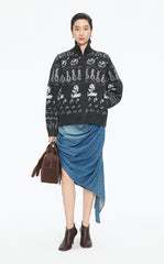 Sweater /(ESG)JNBY Icelandic Pattern Wool Blend Cardigan