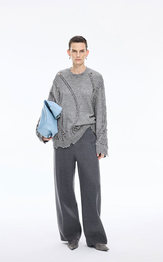 Sweater / JNBY Textured Wool Blend Pullover
