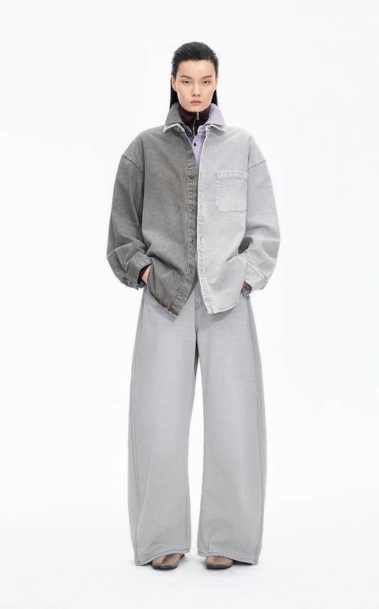 Jacket / JNBY Oversized Colorblock Denim Jacket