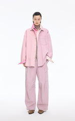 Pants / JNBY Pink Cargo Extra-Long Jeans