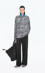 Pants / JNBY Wide-Leg Ribbed Blend Trousers