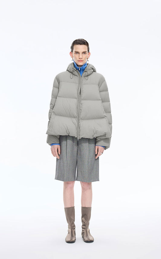 Down Coat / JNBY Oversized Boxy Short Down Coat