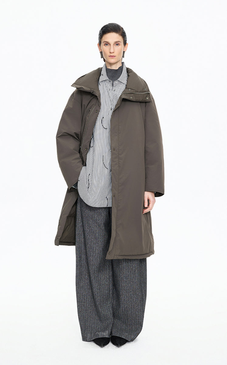 Down Coat / JNBY Reversible Oversized Long Down Coat