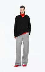 Pants / JNBY Straight Wool-Cashmere Drawstring Trousers