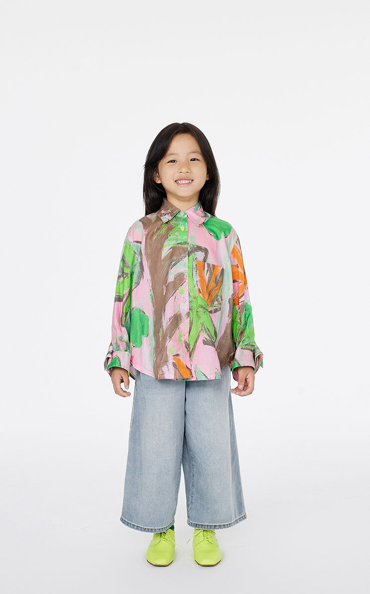 Shirt / jnby by JNBY Floral Cotton Oversized Shirt