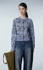 Sweater / JNBY Daisy Jacquard Ribbed Sweater