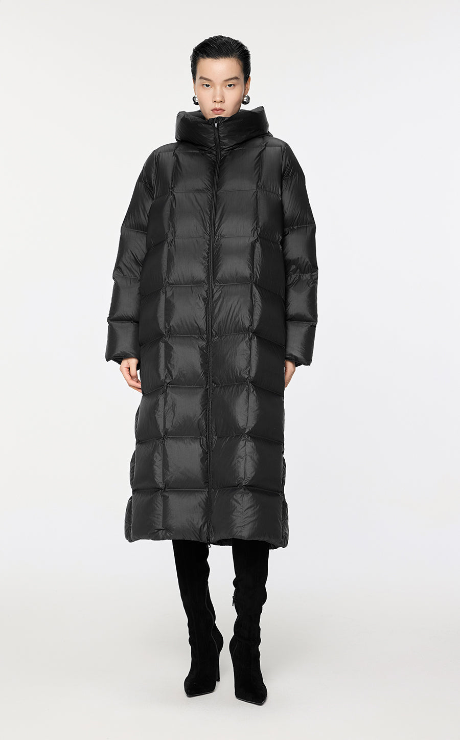 Coat / JNBY Imported Duck Down Boxy Stitching Puffer