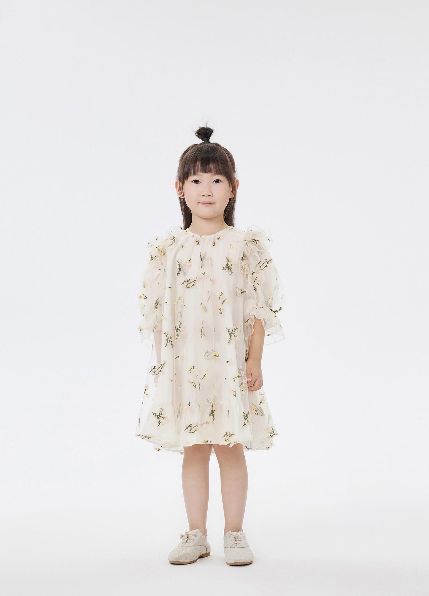 Dresses / jnby by JNBY Full Floral Print Short Sleeve Gauze Dress