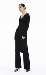 Dresses / JNBY Slim Fit V-Neck Long Sleeve Knitted Dress