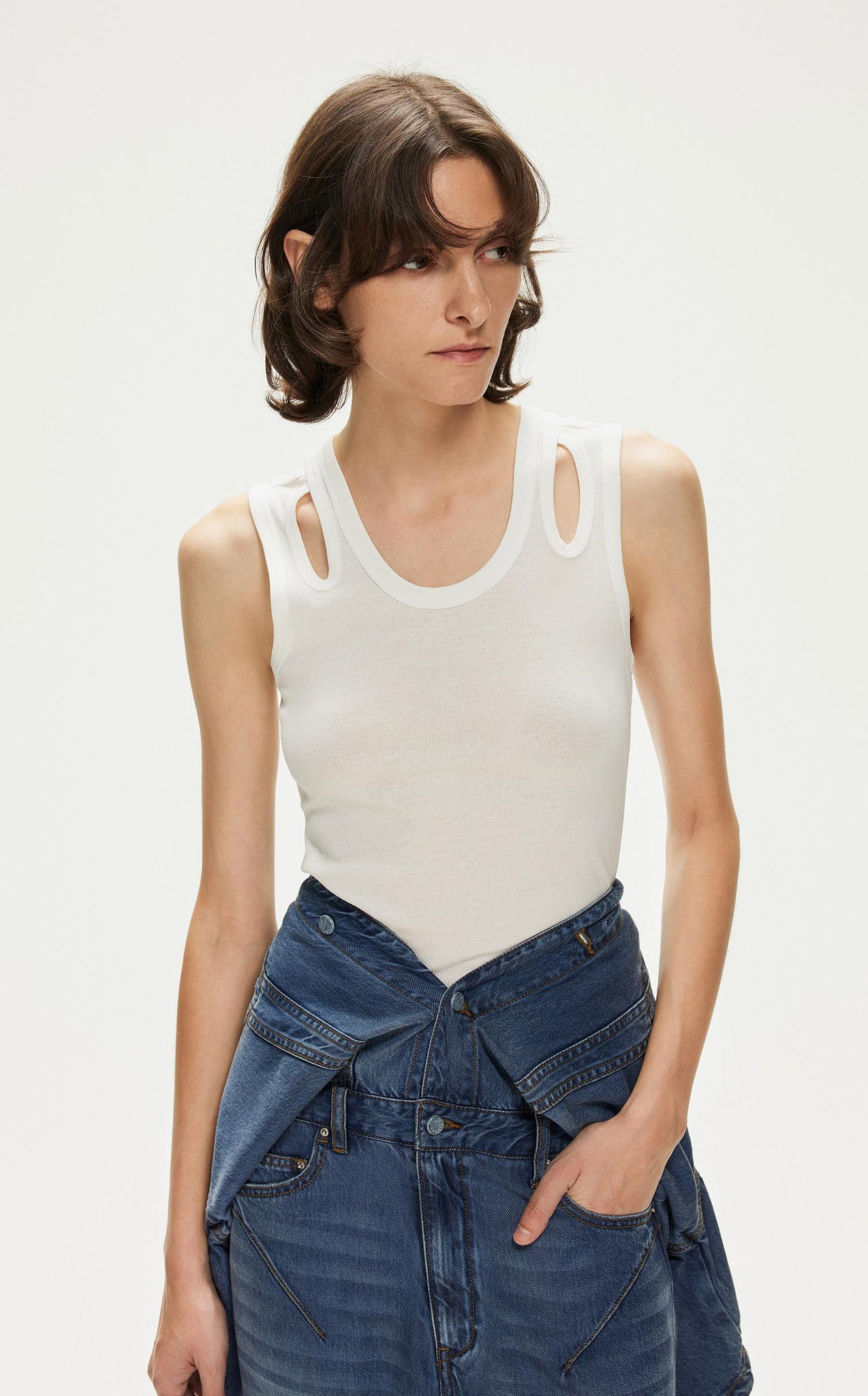 Vest / JNBY Slim Fit Cotton Vest (100% Cotton)