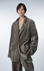 Coat / JNBY Relaxed Faux Fur Blazer Coat