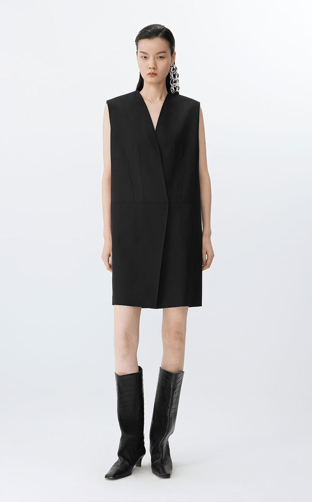 Vest / JNBY Minimalist Wool-Blend Long Vest – JNBYPLUS Vest / JNBY Minimalist Wool-Blend Long Vest – JNBYPLUS