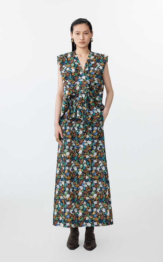 Shirt / JNBY Sleeveless Liberty Floral Shirt