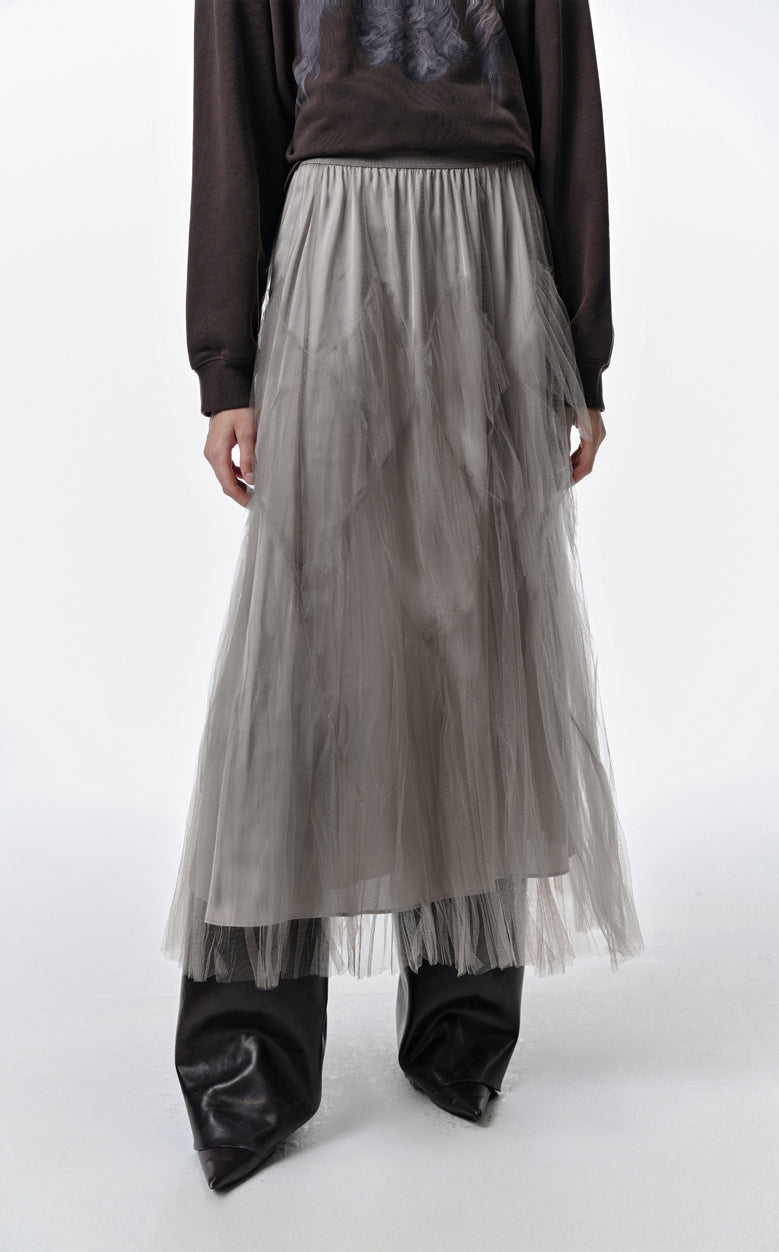 Skirt / JNBY Retro Tulle A-line Skirt
