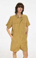 Jumpsuits / JNBY Solid Short Sleeve Jumpsuit