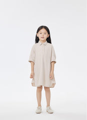 Dresses / jnby by JNBY Solid Shirt Style Short Sleeve Dress