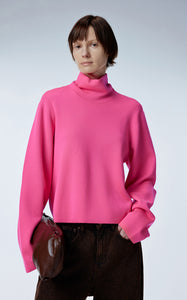Sweater / JNBY Turtleneck Loose-fit Cropped Sweater