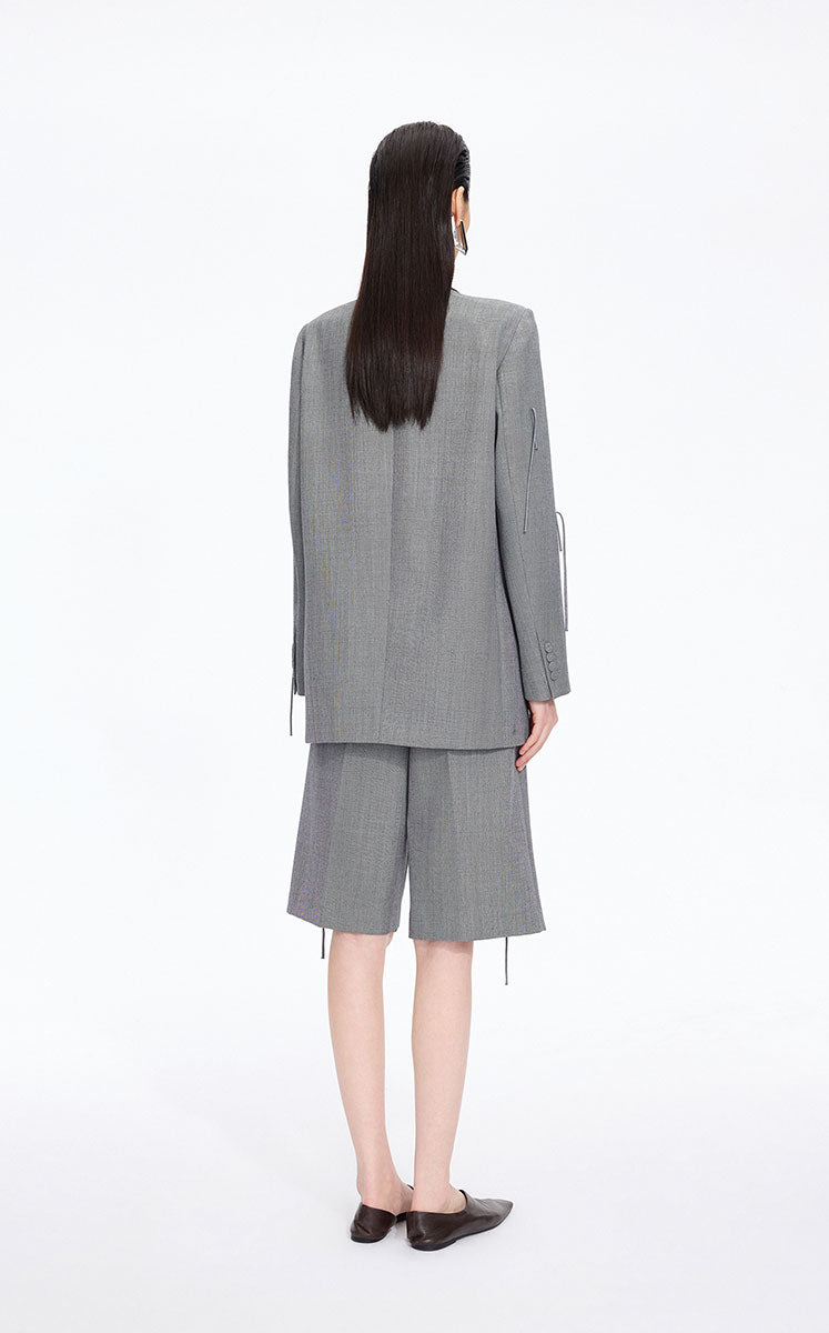 Blazer / JNBY Fringe-Trim Relaxed H-Line Blazer