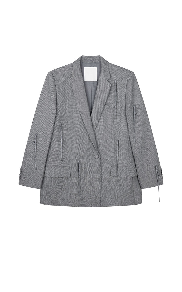 Blazer / JNBY Fringe-Trim Relaxed H-Line Blazer