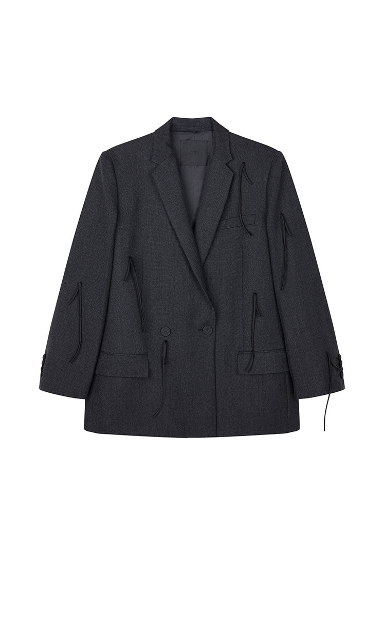 Blazer / JNBY Fringe-Trim Relaxed H-Line Blazer