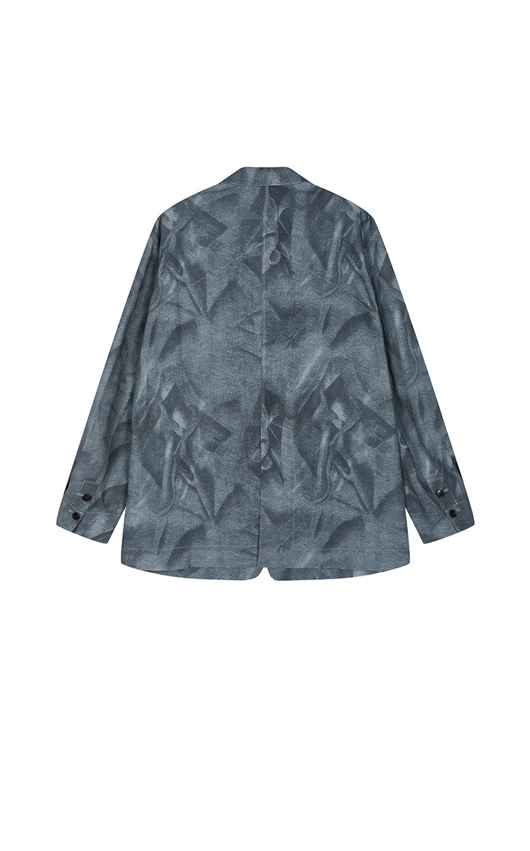 Blazer / JNBY Herringbone Wrinkle Print Blazer