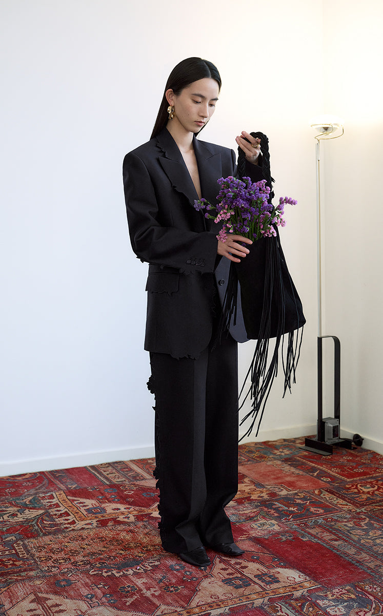 Blazer / JNBY Tailored Sculpted Cutout Floral Blazer