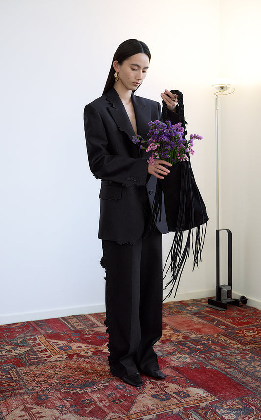 Blazer / JNBY Tailored Sculpted Cutout Floral Blazer