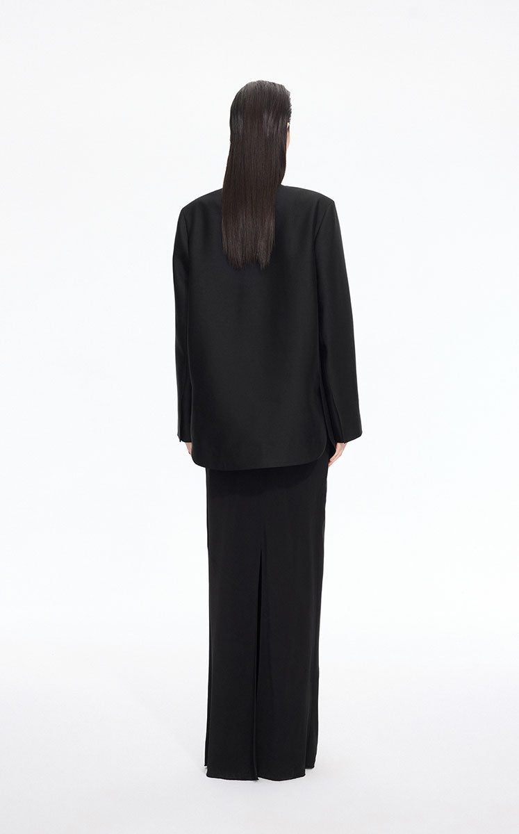 Blazer / JNBY Wool -Silk Blend Relaxed Blazer