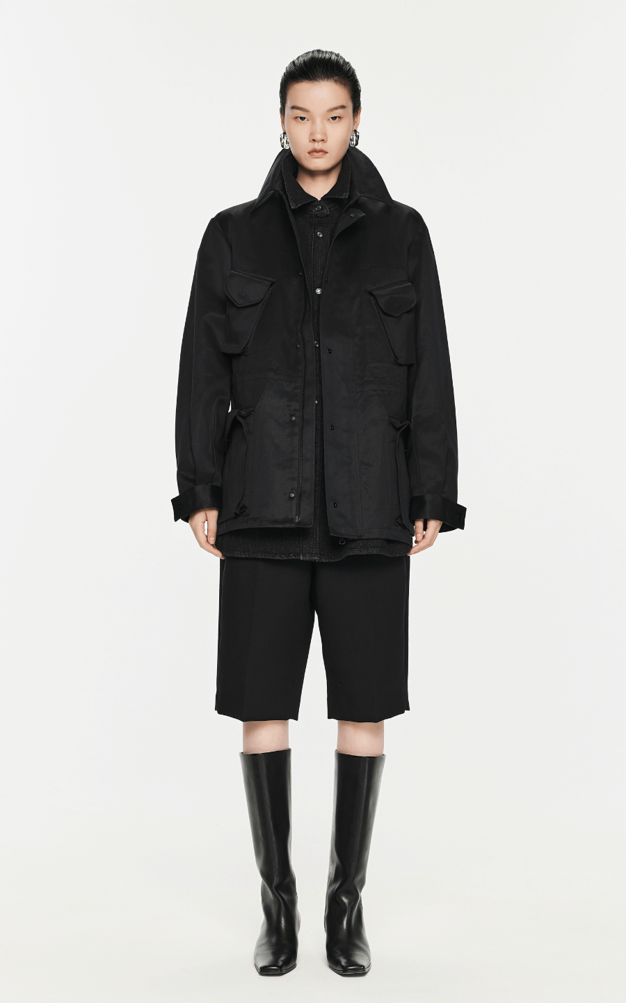 Coat / JNBY Loose Drawstring Cotton Jacket