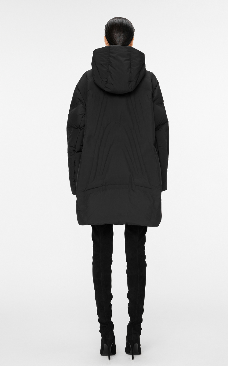 Coat / JNBY Oversized Quilted A-Line Hooded Down Coat