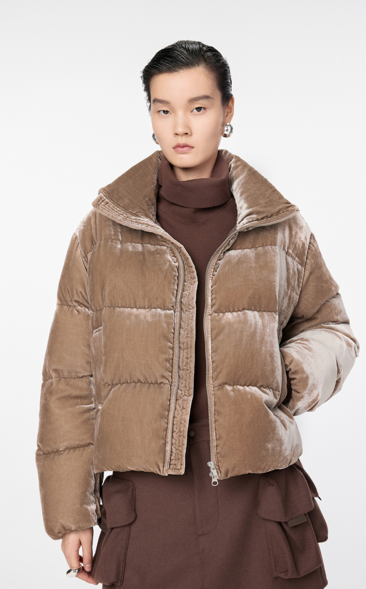 Coat / JNBY Silk-blend Puffer Jacket