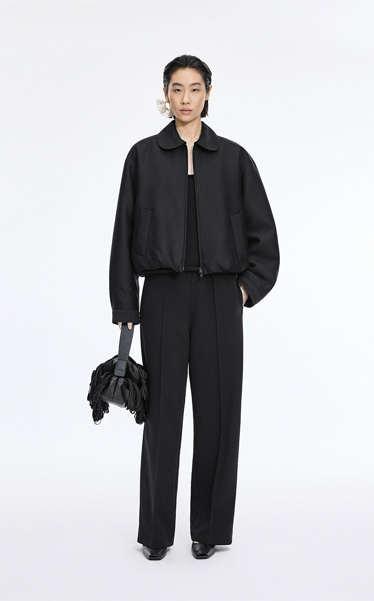 Coat / JNBY T-Shape Drawstring Short Padded Jacket