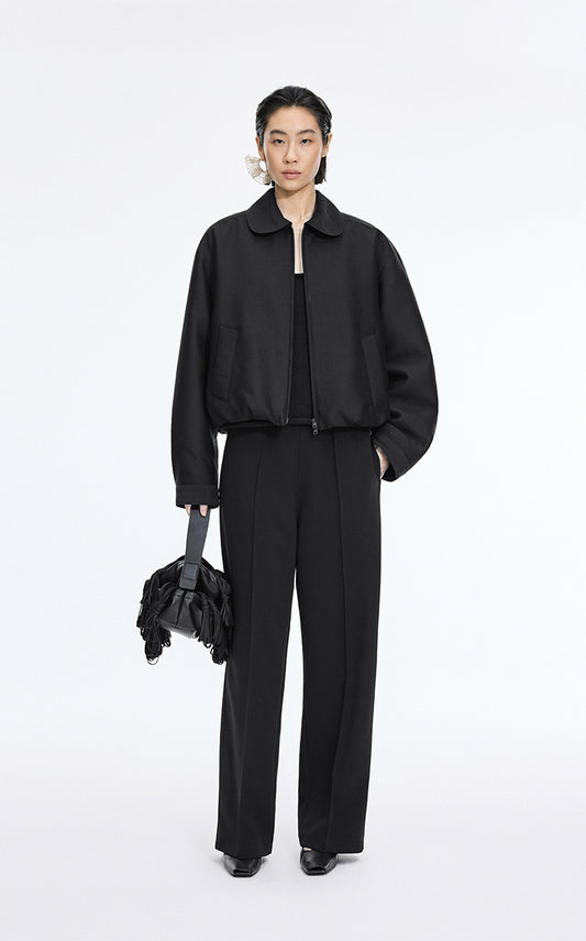 Coat / JNBY T-Shape Drawstring Short Padded Jacket