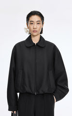 Coat / JNBY T-Shape Drawstring Short Padded Jacket