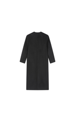 Coat / JNBY V-neck Wool-Cashmere Long Overcoat