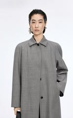 Coat / JNBY Wool Blend Loose A-Line Trench Coat