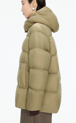 Down Coat / JNBY A-Line Detachable Hooded Down Coat