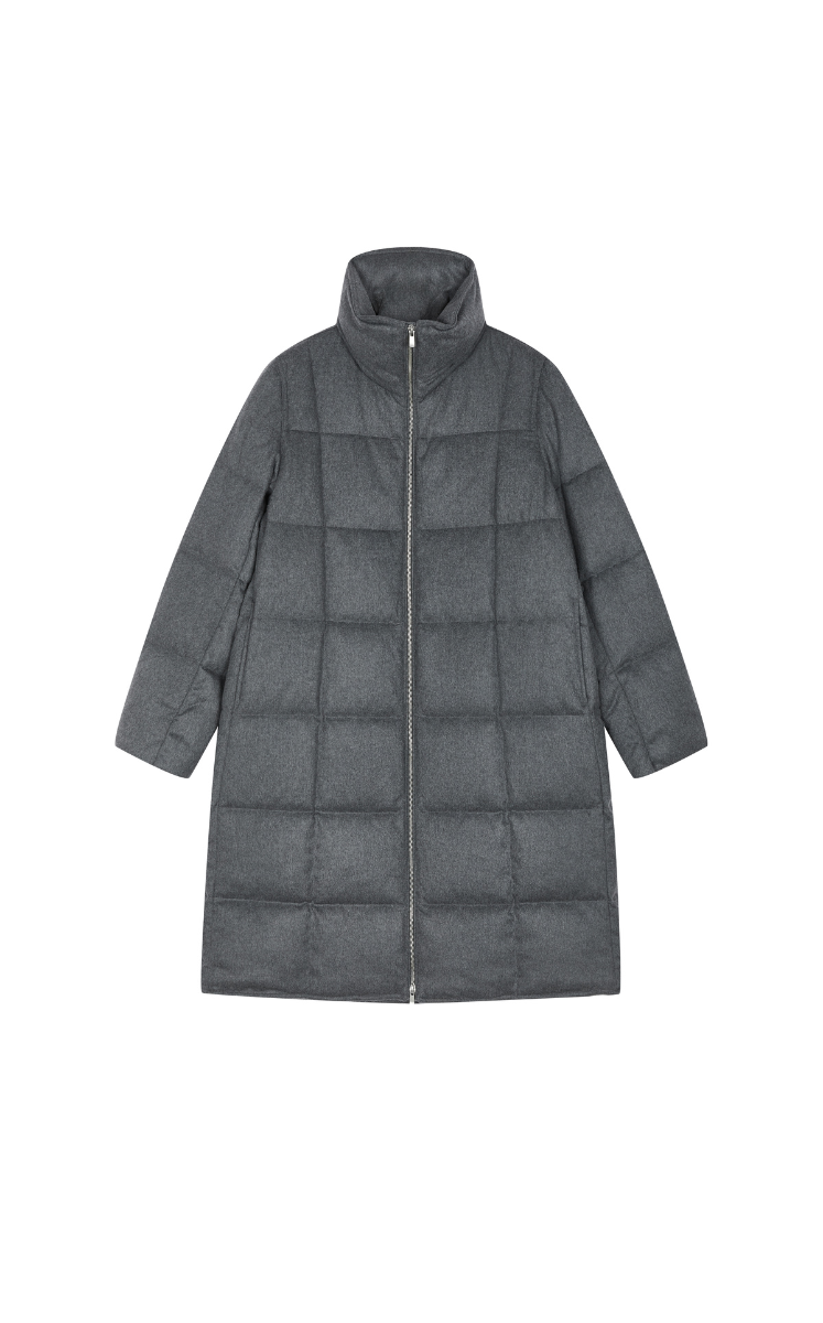Down Coat / JNBY A-line Wool-Cashmere Blend Down Coat