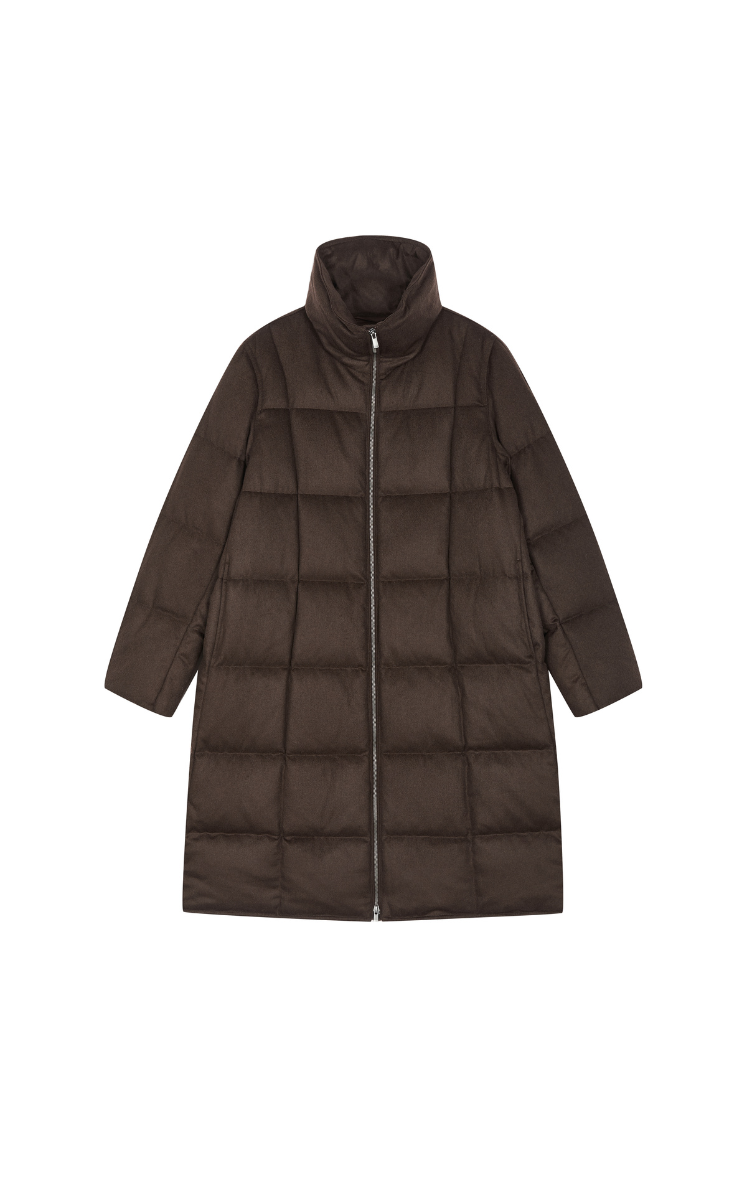 Down Coat / JNBY A-line Wool-Cashmere Blend Down Coat