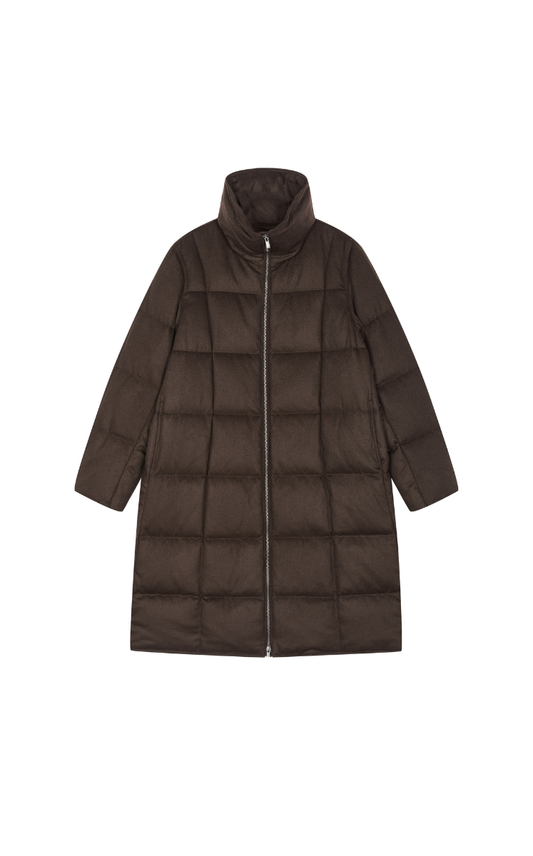 Down Coat / JNBY A-line Wool-Cashmere Blend Down Coat