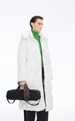 Down Coat / JNBY Long Streamlined Hooded Goose Down Coat