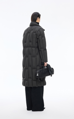 Down Coat / JNBY Long Streamlined Hooded Goose Down Coat