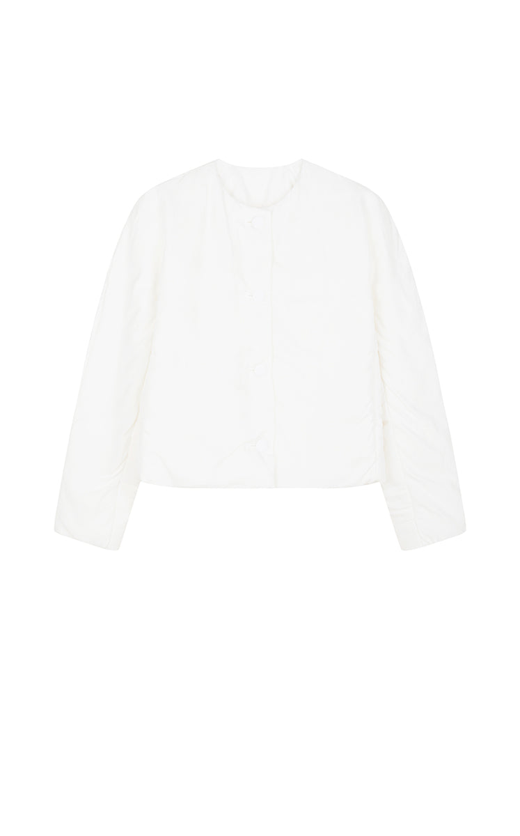 قماش بري / JNBY شكل O بدون قماشة بافل قصير