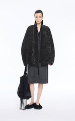 Down Coat / JNBY Oversized Cinched Mid-Length Down Coat