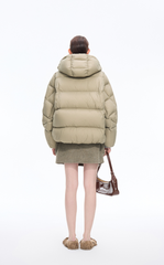 Down Coat / JNBY Oversized Deconstructed Short Down Jacket