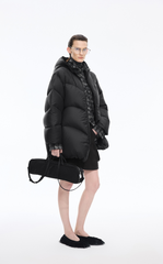 Down Coat / JNBY Oversized O-line Mid-length Goose Down Coat