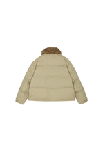 Down Coat / JNBY Shearling Collar A-Line  Mid-Length Down Coat
