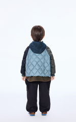 Down Coat / jnby by JNBY Colorblock Patchwork Hooded Down Coat