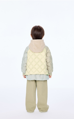 Down Coat / jnby by JNBY Colorblock Patchwork Hooded Down Coat
